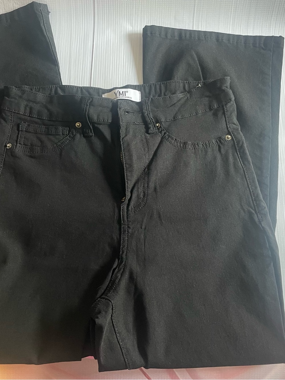 YMI Men's Black Slim Straight Jeans